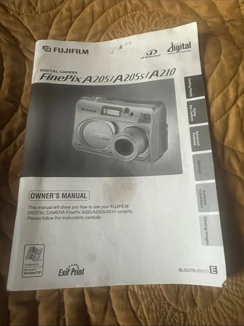 FUJIFILM FinePix A210 Digital Camera 3.2MP Silver Digicam with 256 MB XD Card